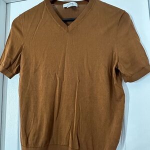 COS Tan V-Neck Sweater